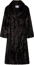 Angela Faux Fur Coat - Brown