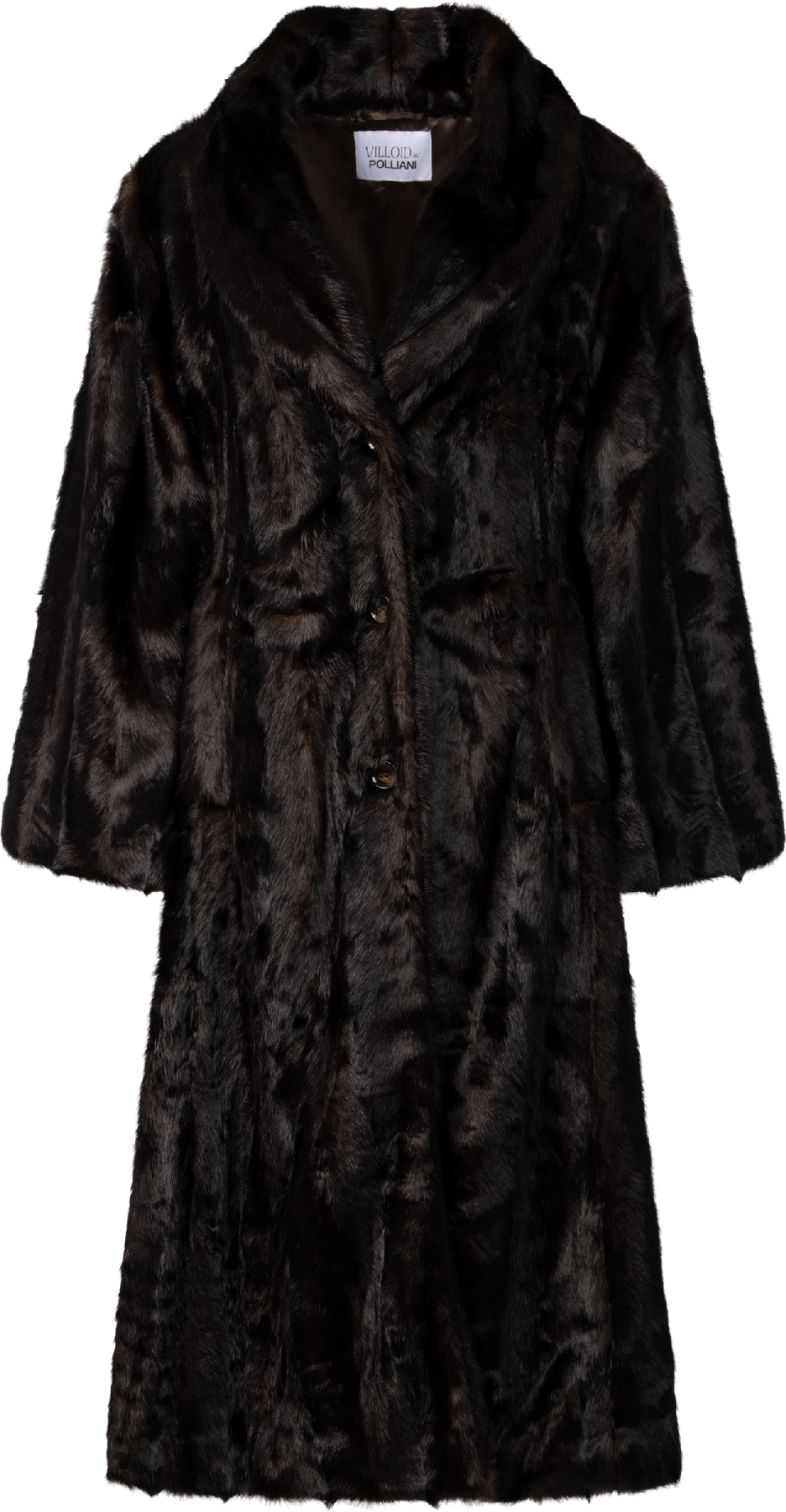 Angela Faux Fur Coat - Brown