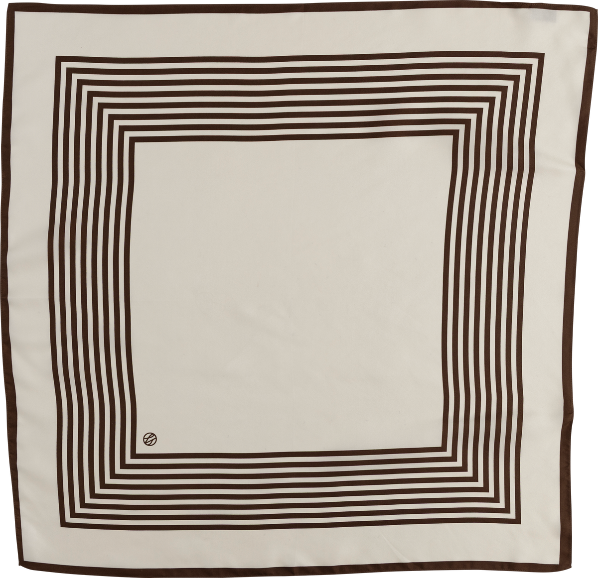 Striped Scarf - Cream & Mocha Mousse