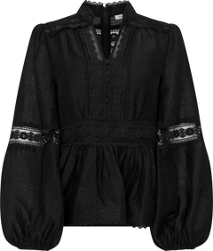 Aliah Stone Blouse - Black
