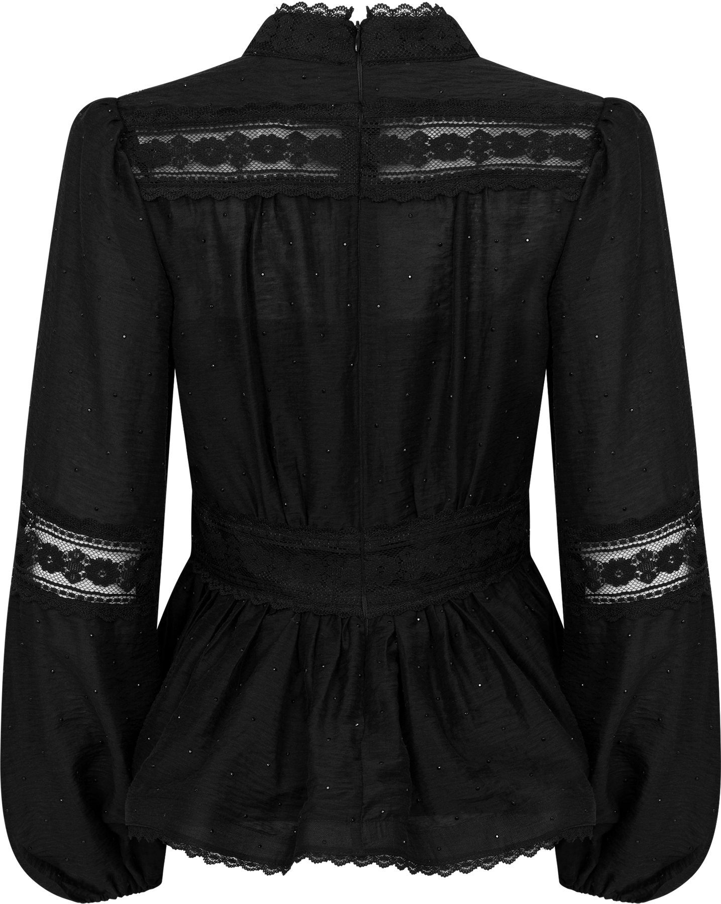 Aliah Stone Blouse - Black