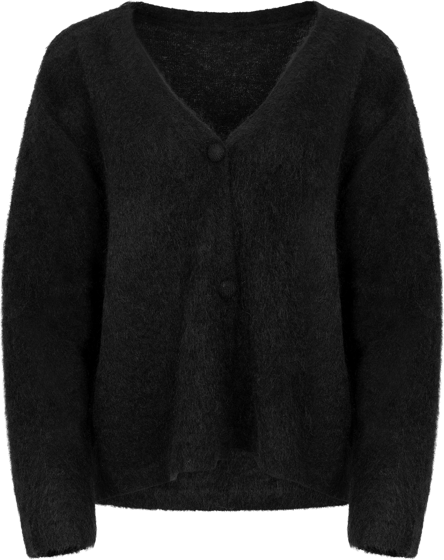 Boxy Cardi Sweater - Black