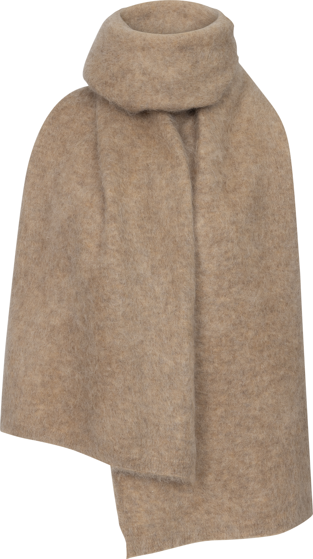 Boxy Scarf - Beige Melange