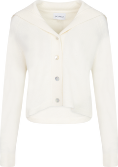 Selina Captain Wool Cardigan - Off White