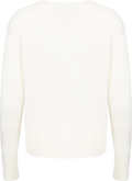 Lina Wool V-Neck Knit Sweater - Off White