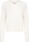 Lina Wool V-Neck Knit Sweater - Off White