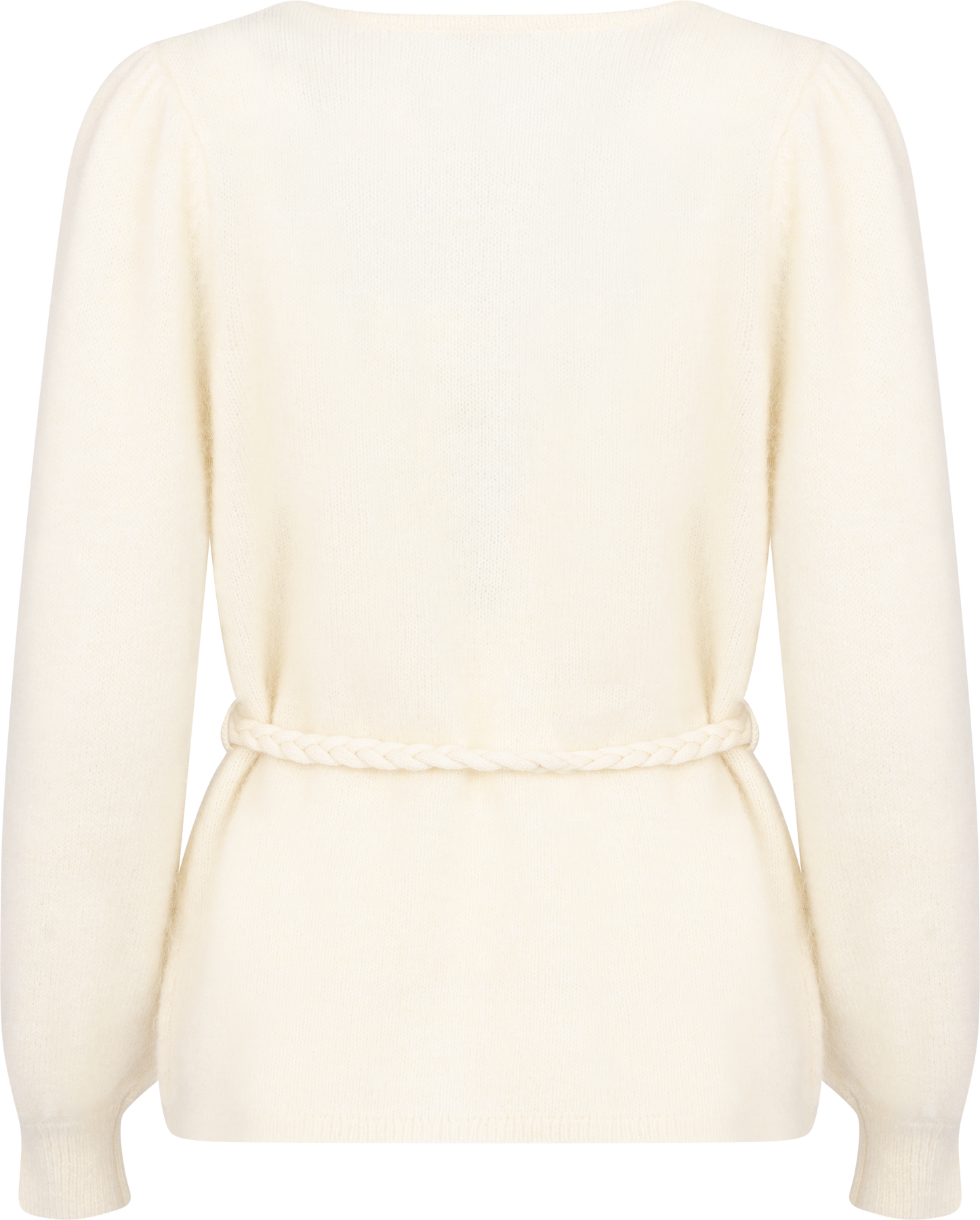 Marion Mohair Belt Cardigan - Off White