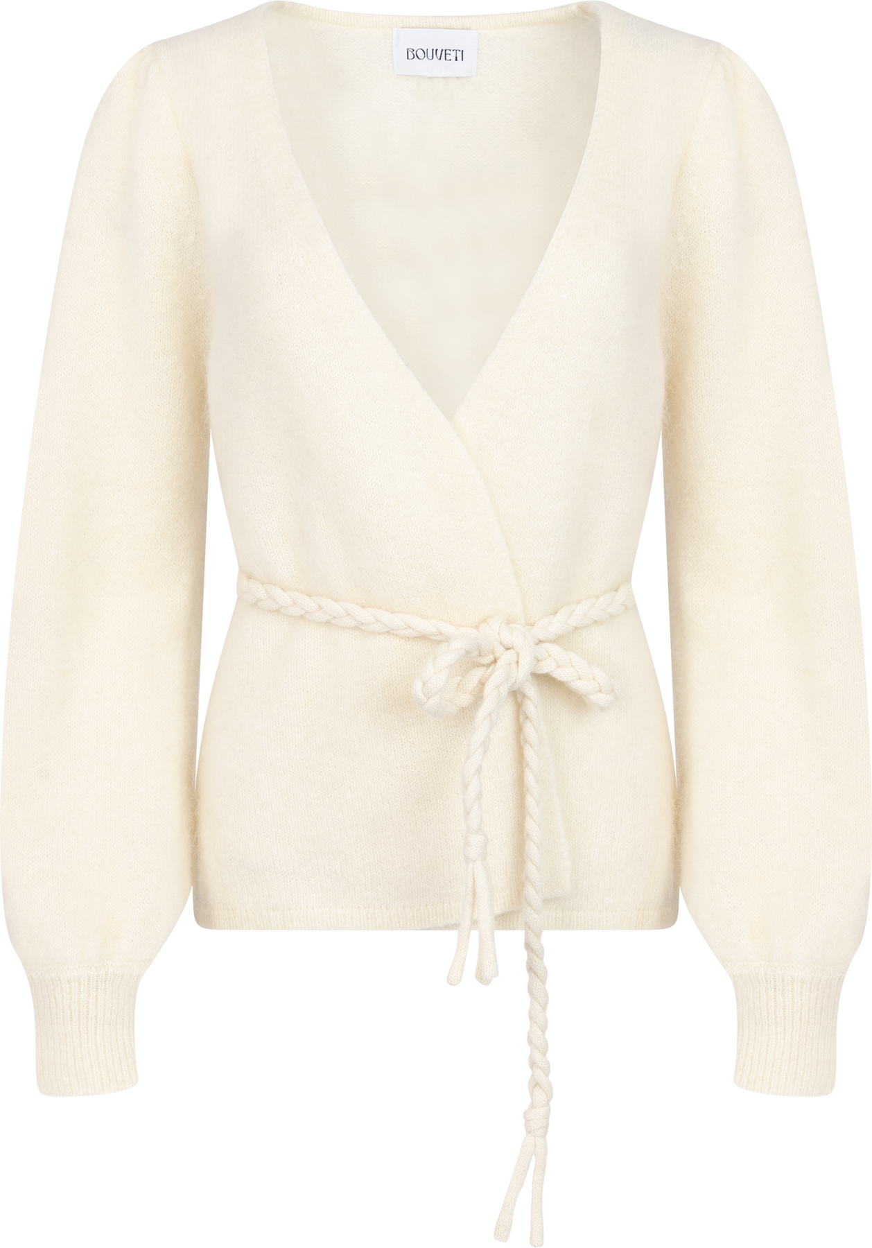 Marion Mohair Belt Cardigan - Off White