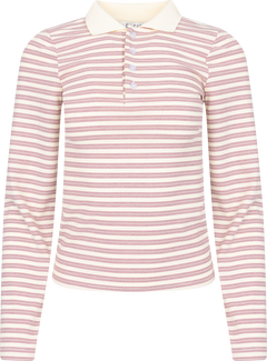 Livaic Polo - Lavender Stripes