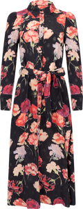 Viscose Shirt Dress - Poppies