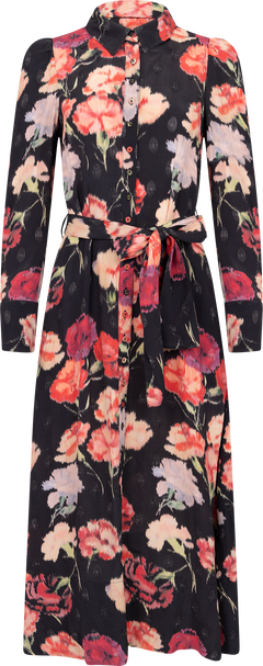 Viscose Shirt Dress - Poppies