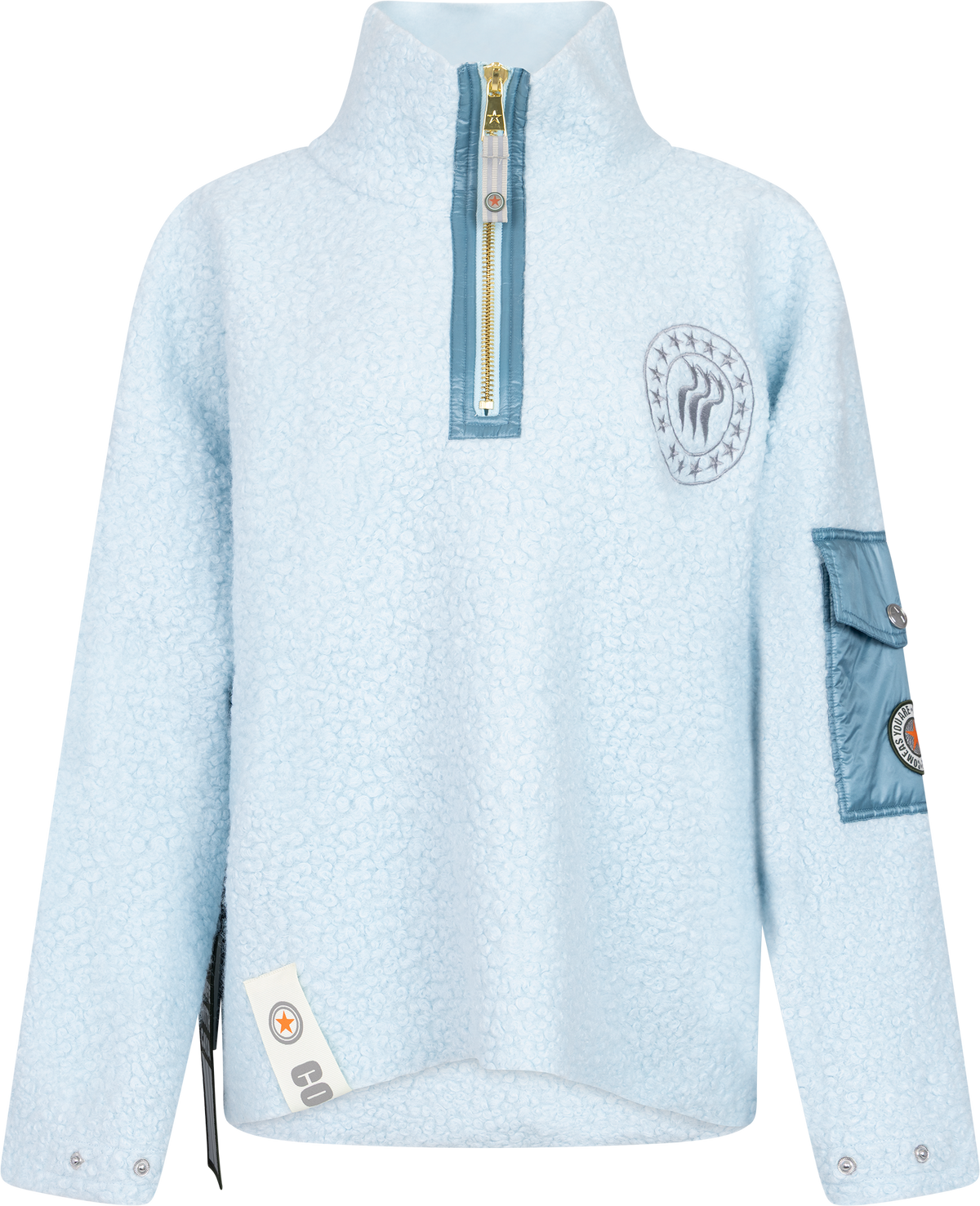 Nini Half Zip - Light Blue