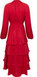 Adalee Dress Solid - Red