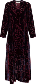 Emberlynn Dress Silk Blend - Wine