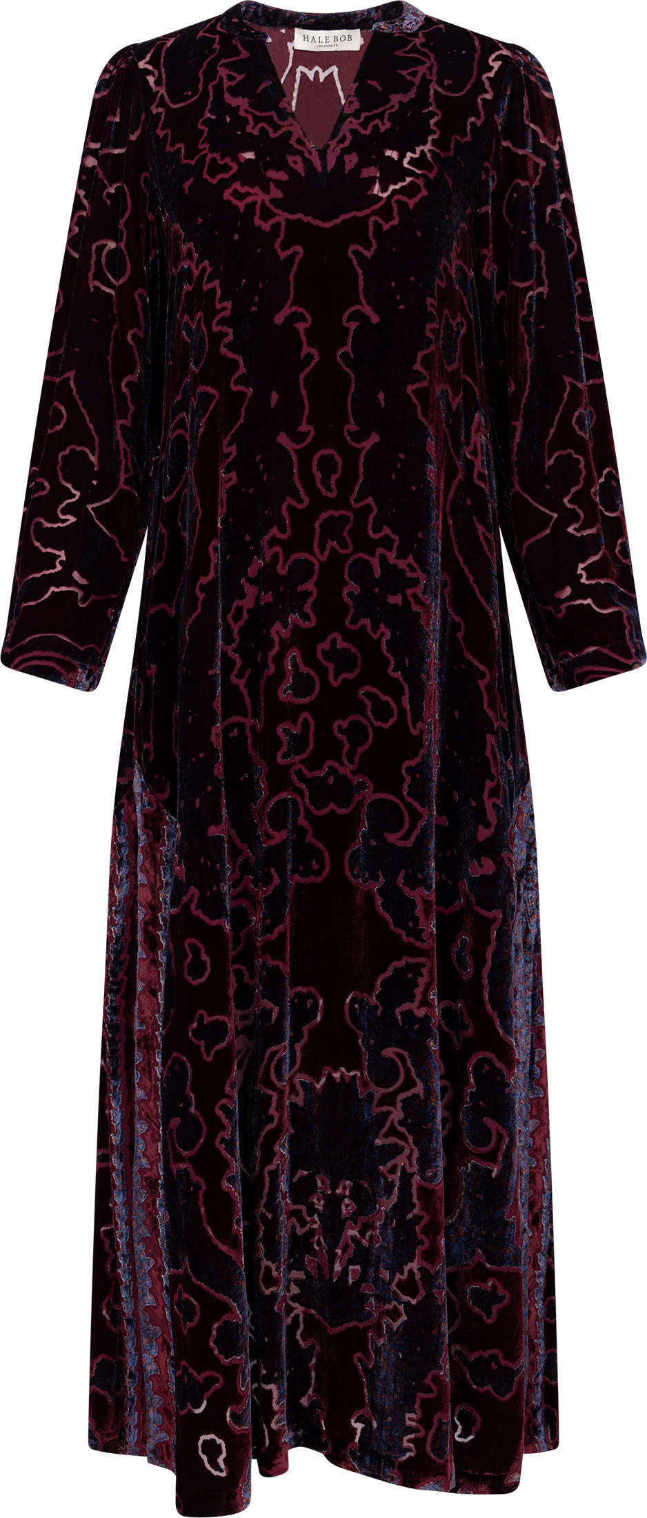 Emberlynn Dress Silk Blend - Wine