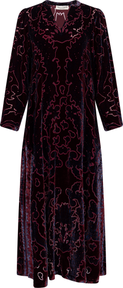 Emberlynn Dress Silk Blend - Wine