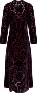 Emberlynn Dress Silk Blend - Wine