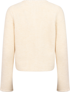 Yasemilie Ls Knit Cardigan - Sandshell Gold Buttons