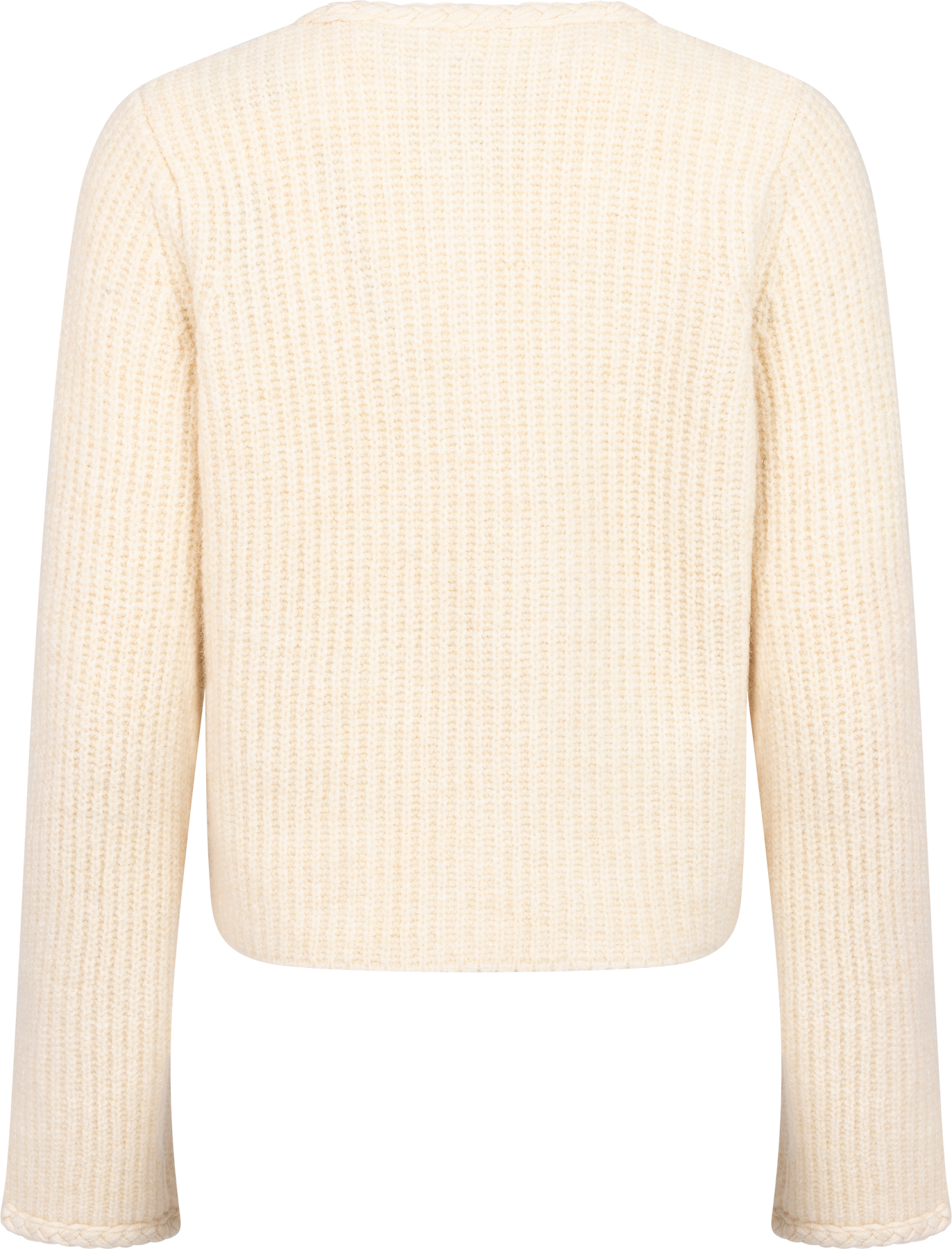 Yasemilie Ls Knit Cardigan - Sandshell Gold Buttons