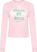 Queen Of Sleep Ls Pyjama Set - Juicy Pink