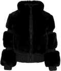 Furry Ski Jacket - Black