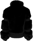 Furry Ski Jacket - Black