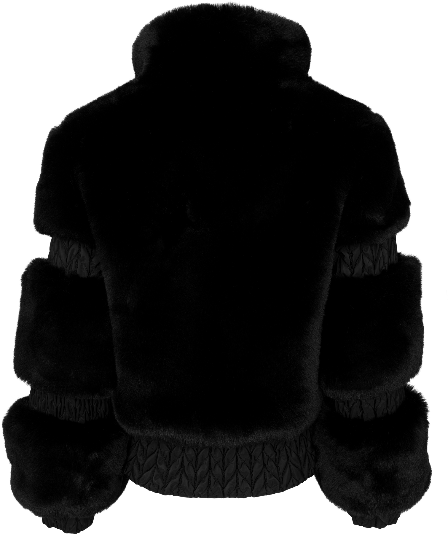 Furry Ski Jacket - Black
