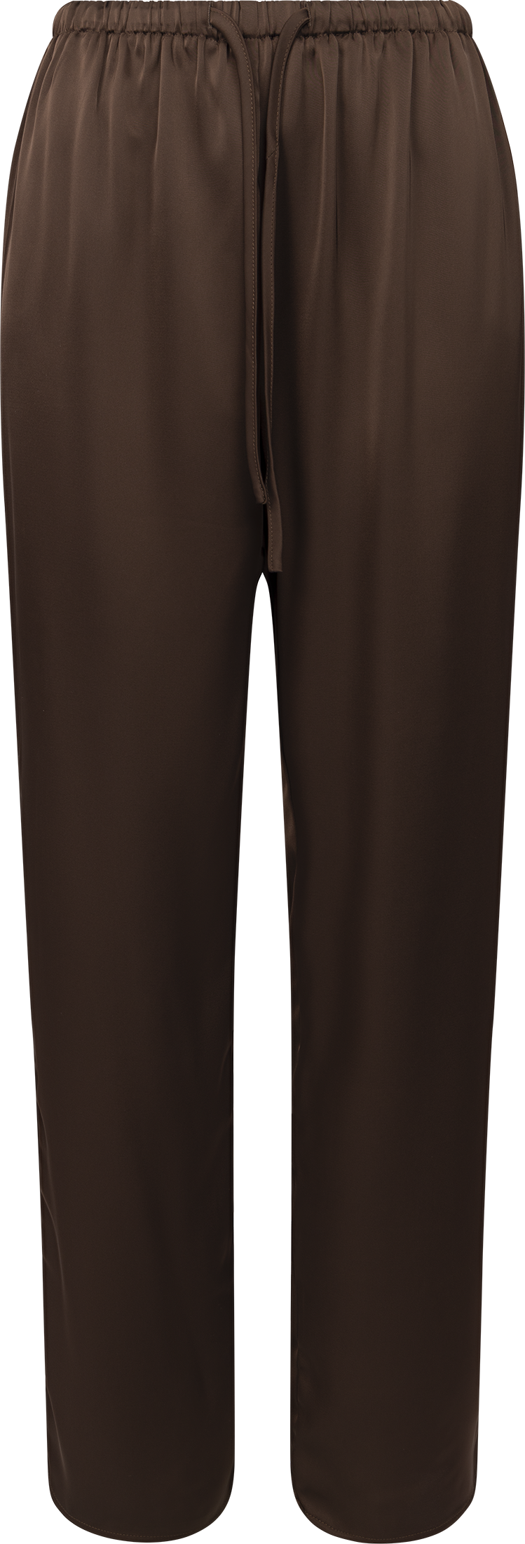 Fieic Pants - Dark Brown Satin