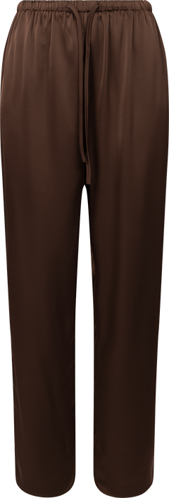Fieic Pants - Dark Brown Satin