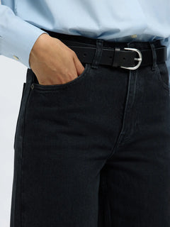 Wide Bea-Kori HW Jeans - Black Denim