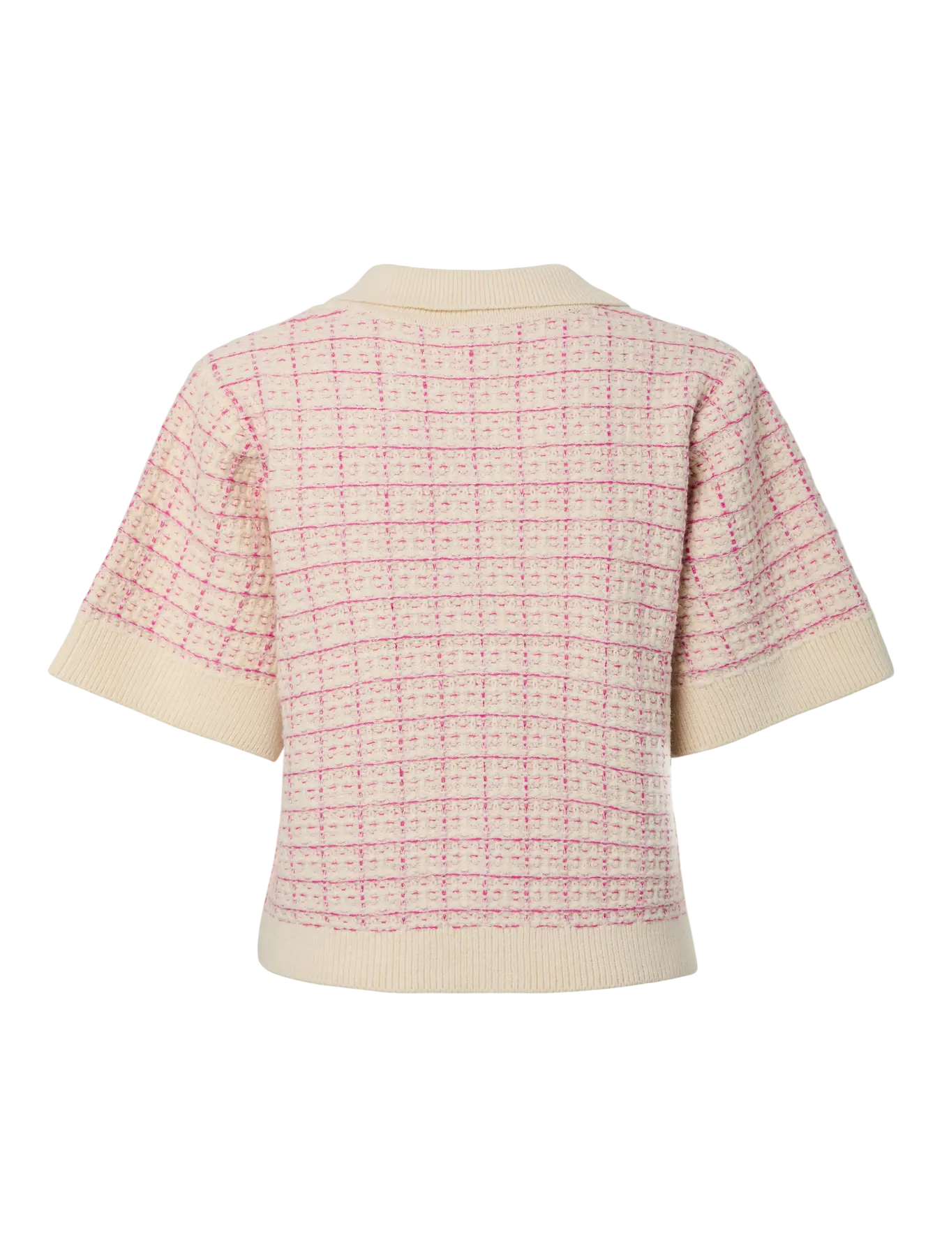 Yaslivia Ss Knit Cardigan - Birch Rose Violet/Ballerina