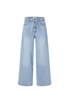 Isolde Solid Pants - Bleach Blue Wash