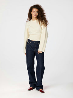 Palli Clean Knit Blouse - Ivory