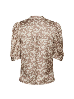 Roella Graphic Fade Blouse - Dark Sand