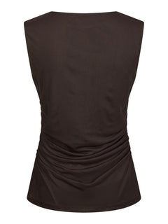 Liblana Mesh Top - Dark Brown