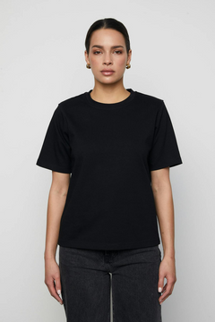 Elo Shoulder Pad Tee - Black