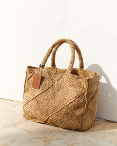 Sunset Bag Large - Tan Crochet