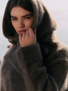 Kajsa Chunky Balaclava - Dark Brown