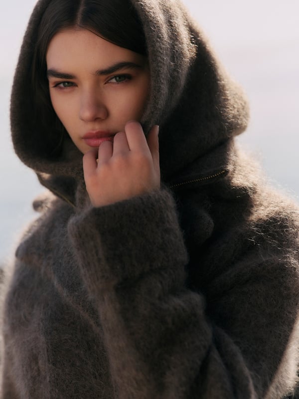 Kajsa Chunky Balaclava - Dark Brown