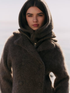 Kajsa Chunky Balaclava - Dark Brown