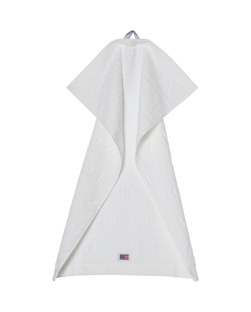 Velour Logo Towel Set 50X70 - White