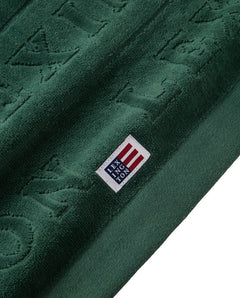 Velour Logo Towel Set 50X70 - Juniper Green