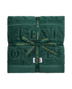 Velour Logo Towel Set 50X70 - Juniper Green