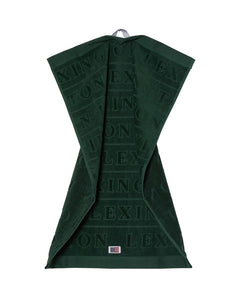 Velour Logo Towel Set 50X70 - Juniper Green