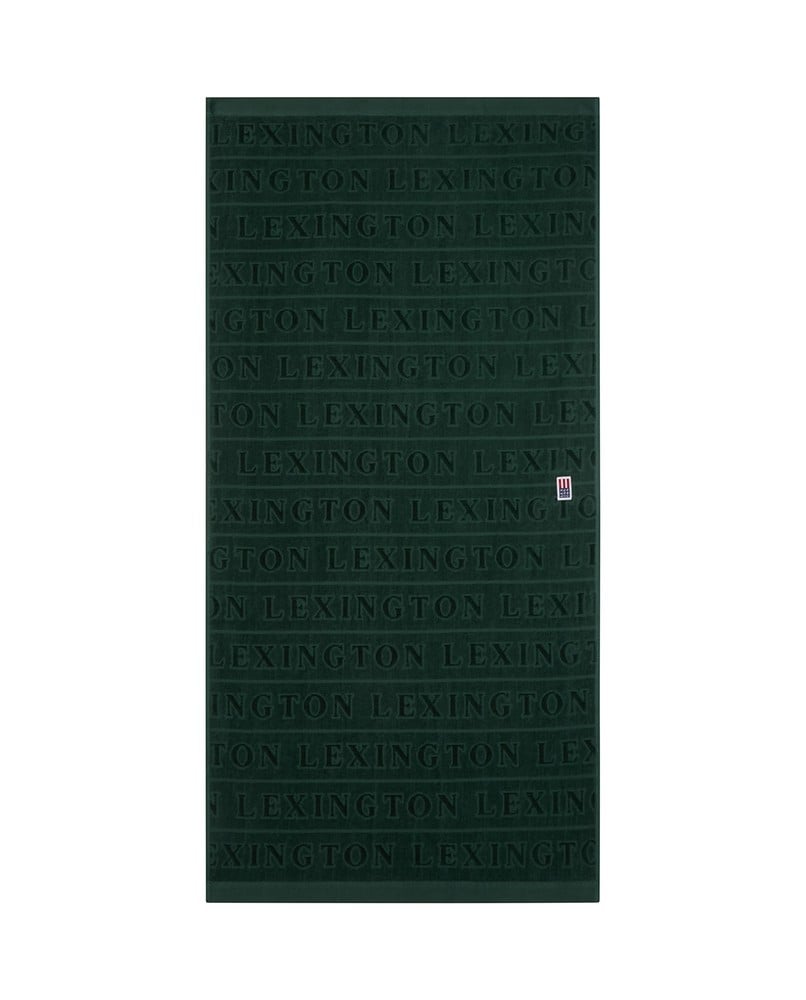 Velour Logo Towel Set 50X70/70X130 - Juniper Green