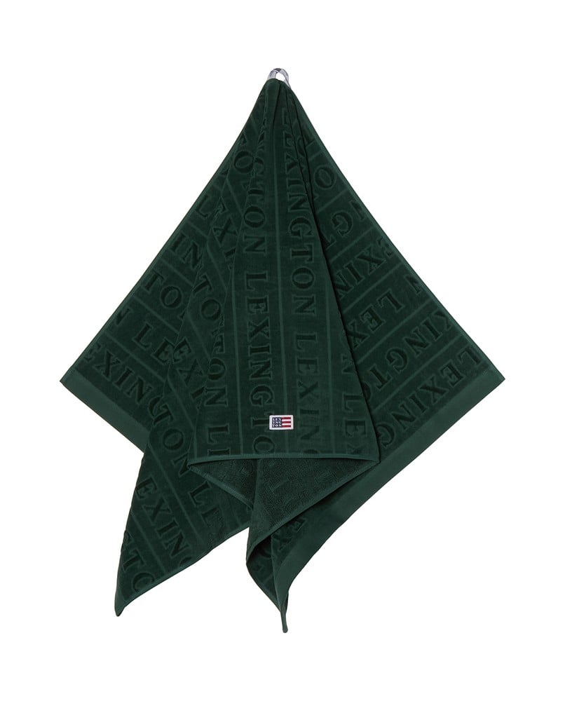 Velour Logo Towel Set 50X70/70X130 - Juniper Green