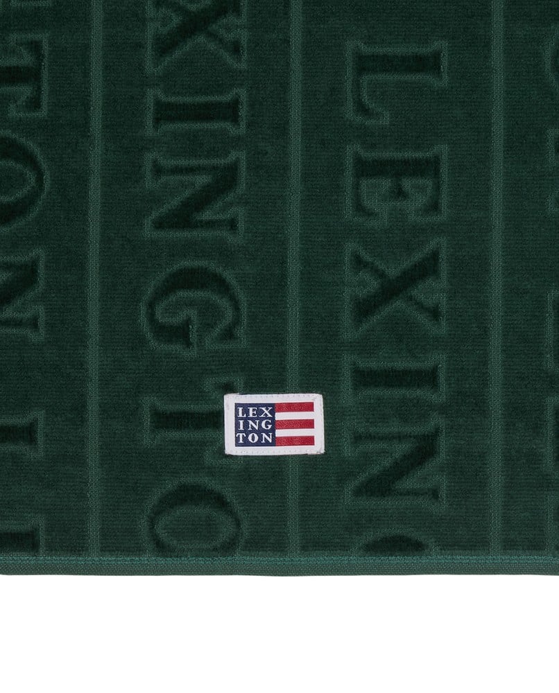 Velour Logo Towel Set 50X70/70X130 - Juniper Green