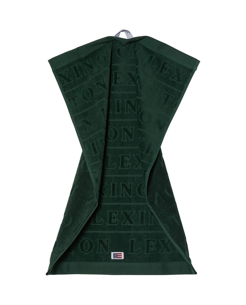 Velour Logo Towel Set 50X70/70X130 - Juniper Green