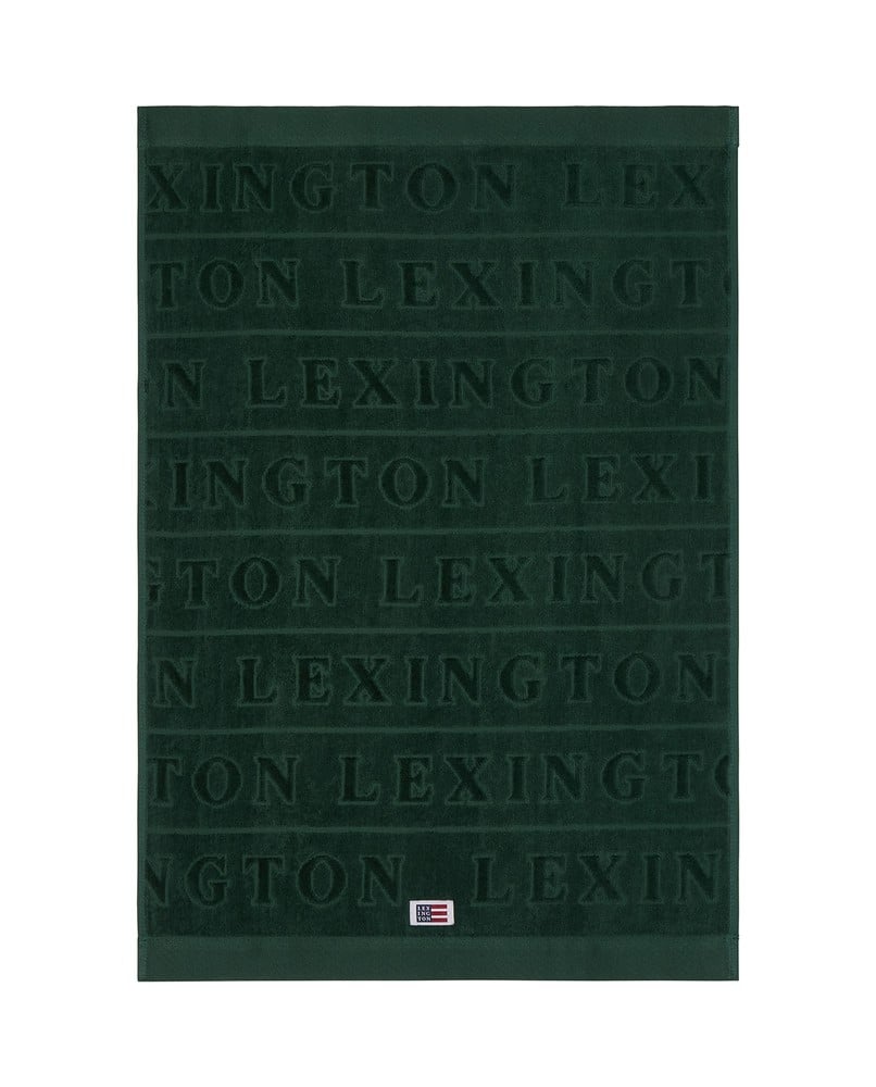 Velour Logo Towel Set 50X70/70X130 - Juniper Green