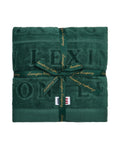Velour Logo Towel Set 50X70/70X130 - Juniper Green